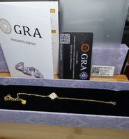 Bracelet argent avec diamants de moissanite de 0,4 ct GRA