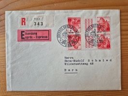 CH-TDB Express Brief nach Bern aus 1946 Zustand gem.Bilder