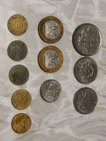 Collection de pièces francs Française , lot de 10 pièces
