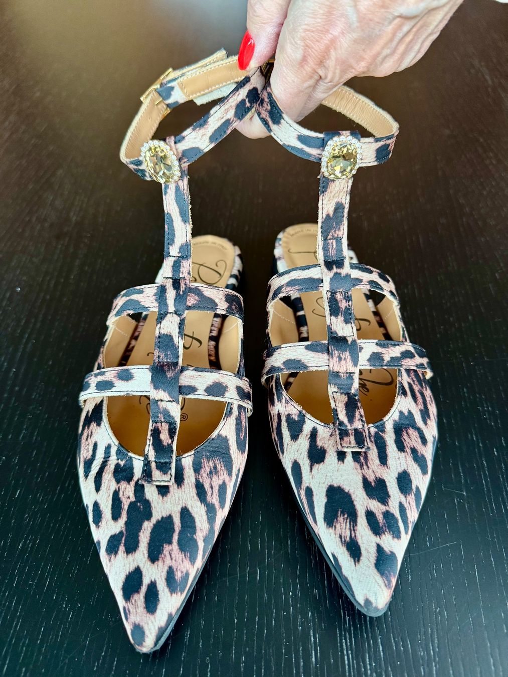 Scarpe da donna: Sandali in tessuto maculato – Nuovo (secondo la descrizione) da Porza venduto da GioCa65 1