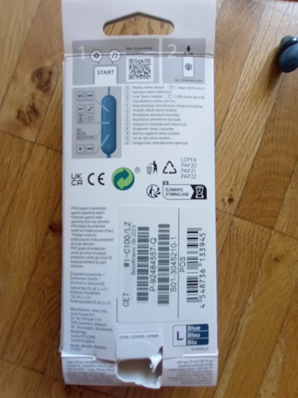 Sony Casques audio: Kopfhörer Sony W1 C100 bluetooth blau – D'occasion à Wädenswil par Mirm1.0 2
