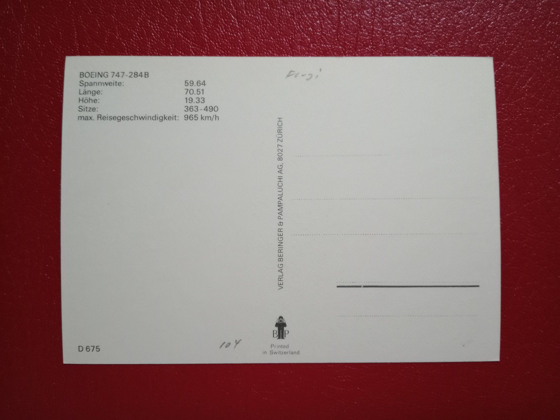 Cartes postales: AK Flugzeug Olympic Boeing 747 284B – D'occasion à Küttigen par Melisch1000 1