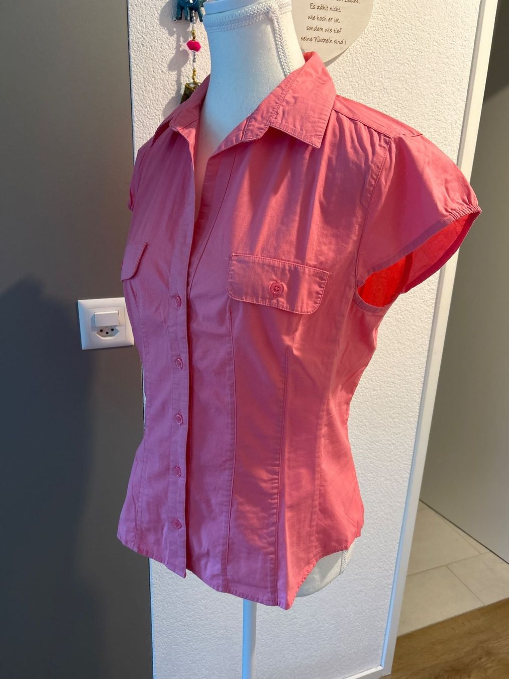 Camicette: Kurzarm Bluse Damen pink – Usato da Brunnen venduto da Nala2929 4