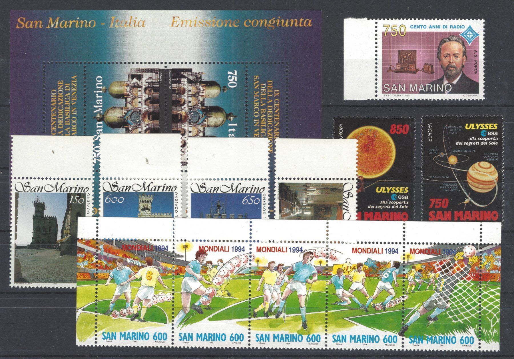 Tutti i francobolli: LOT SAN MARINO 1994 MNH/** – Usato da Watt venduto da phila13