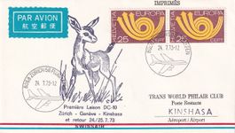 Erstflug Swissair DC-10 Zürich - Kinshasa 1973