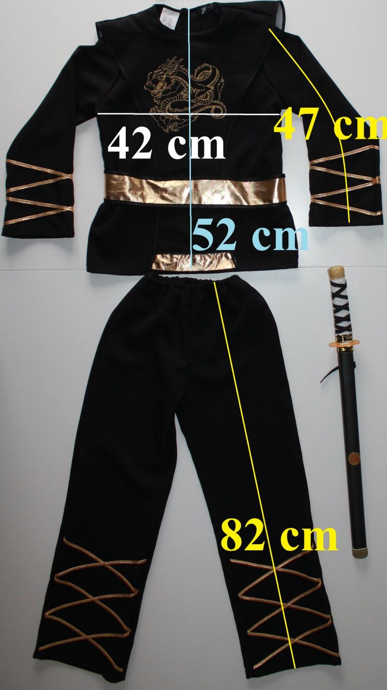 Costumi: Costume Ninja / Ninjas t. 140 – Nuovo (secondo la descrizione) da Peseux venduto da CoolShoping 1