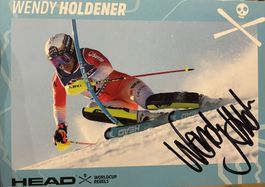 Wendy Holdener Swisski SUI SKI ALPIN Handsigniert