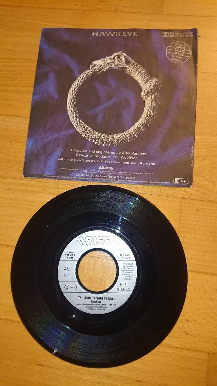 Dischi in vinile: Alan Parsons Project - Let`s talk about me - Single 1984 – Usato da Egg b. Zürich venduto da orwell1984 1
