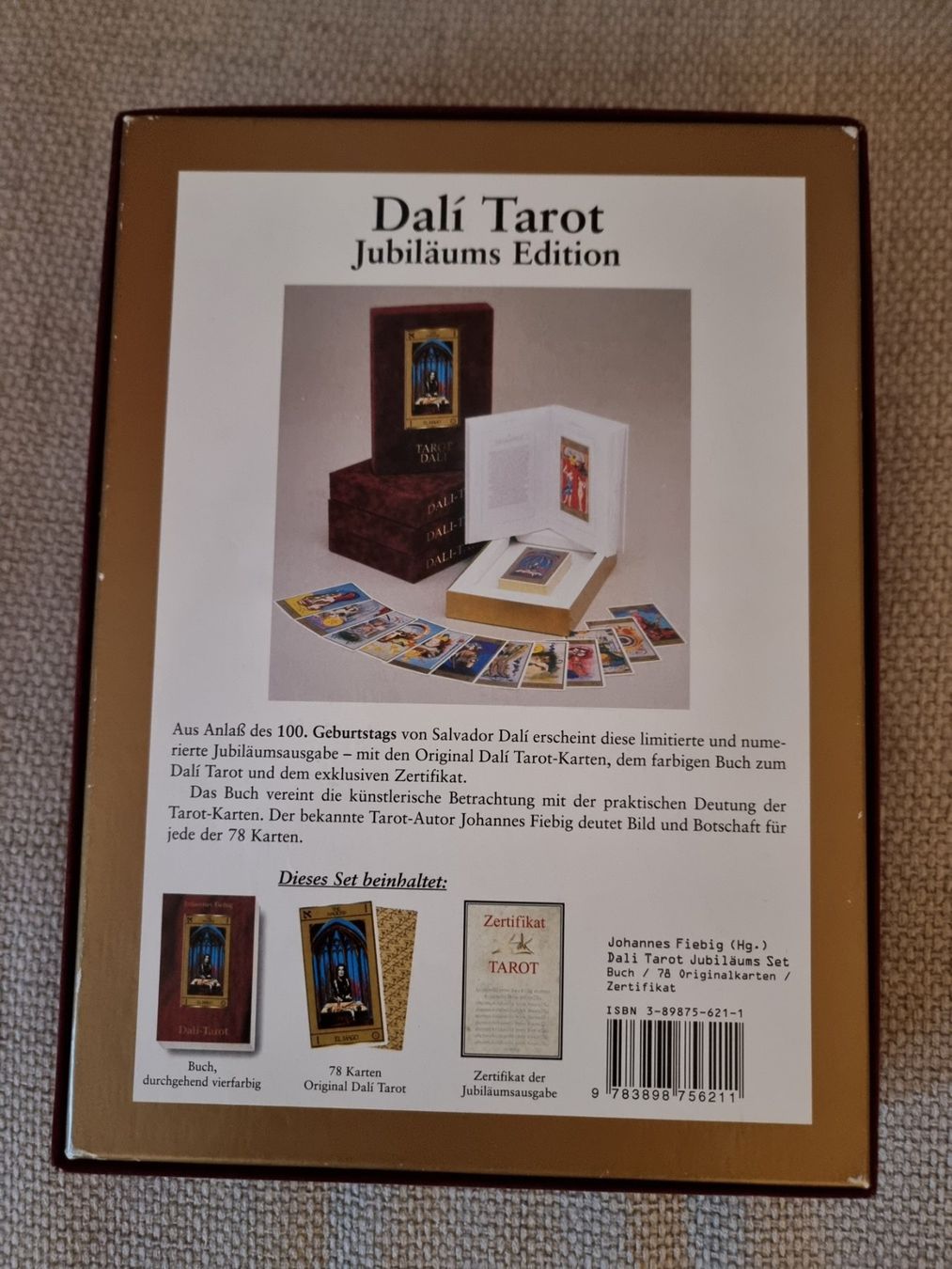 Giochi: DALÍ TAROT Jubiläumsedition, Samt Box – Usato da Veltheim AG venduto da gave04 7