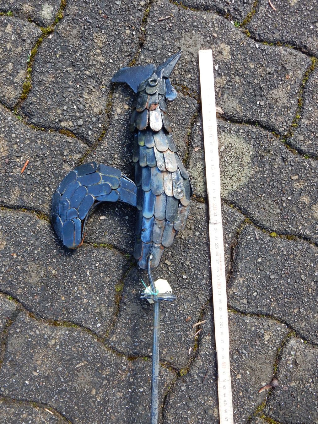 Statuette: Gartendeko Gartenstecker Hahn schwarz-rost Metall Garten – Nuovo (secondo la descrizione) da Jona venduto da simongarden 4