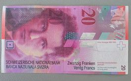 Suisse 20 Fr. Serie Arthur Honegger -Super erhaltung