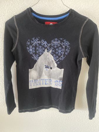 Mädchen Reit-Langarm Shirt Black 