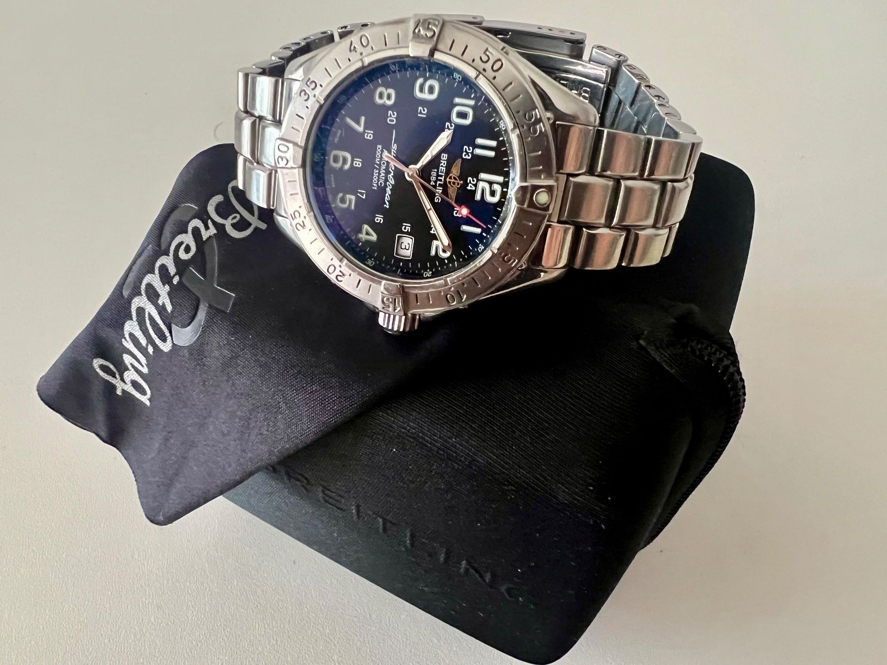 Breitling Orologi: BREITLING Superocean 1000 Automatic, A17340 + service box – Usato da Le Mont-sur-Lausanne venduto da LycaGallery