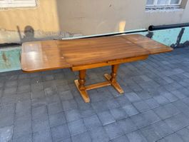Antiker Ausziehtisch, Esstisch, Küchentisch, 210x85x74cm