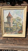 tableau Estavayer la tour du château