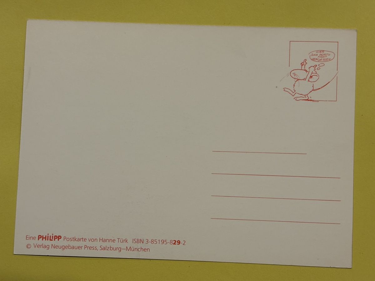 Cartoline postali: AK mit Kunst von Hanne Türk / Philipp Maus – Usato da Rümlang venduto da Kartenpost1 1