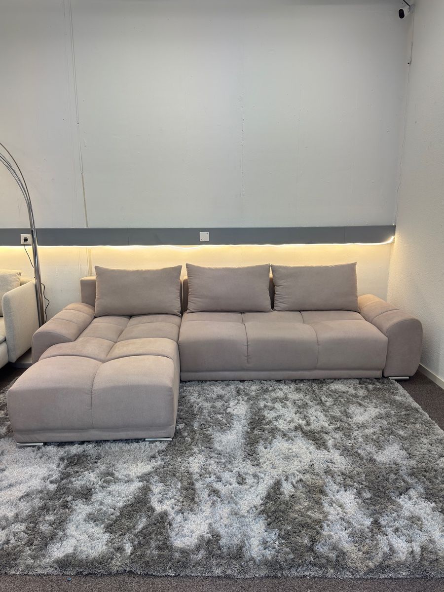 Divani: Ecksofa Sandbeige mit Schlaffunktion – Usato da Fehraltorf venduto da Sofalab.swiss 3