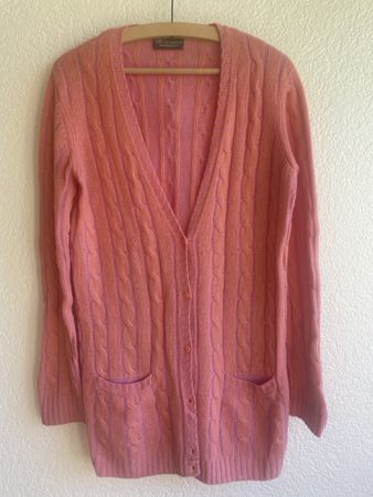Gilet Princess Goes Hollywood rose laine cachemire 40