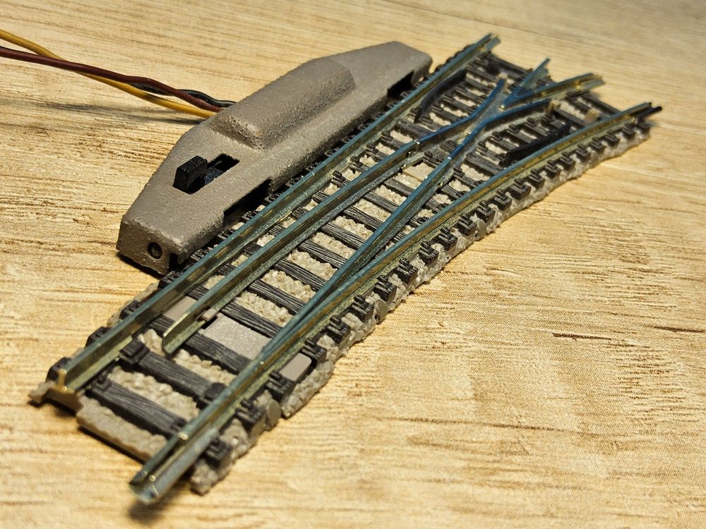 Fleischmann 9181 _ Elektro Weiche rechts _ in OVP _ Spur N (Gebraucht ...