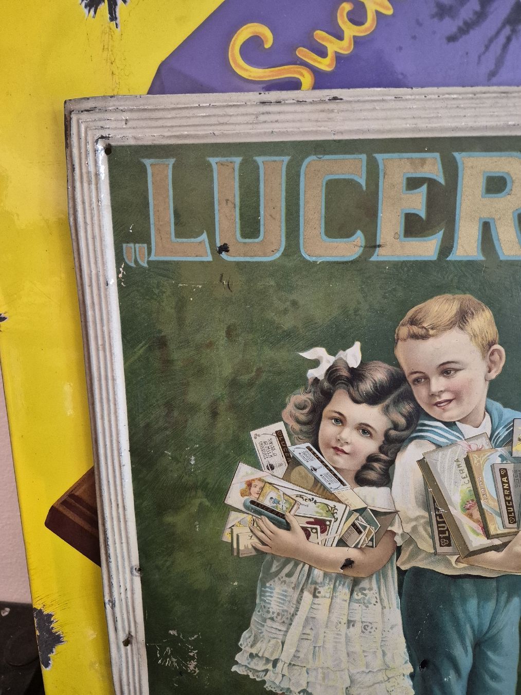 Insegne: chocolat LUCERNA kein eimalschild Rare! – Usato da Cevio venduto da BiadiciN 3