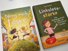 2 Kinderbücher: "Nenn mich Löwe" & "Linkslesestärke"