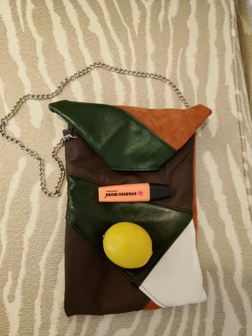 Borse da donna: Umhängetasche Patchwork Leder gemischt braun – Nuovo (secondo la descrizione) da Bellikon venduto da MellonCollieMitTwint 3