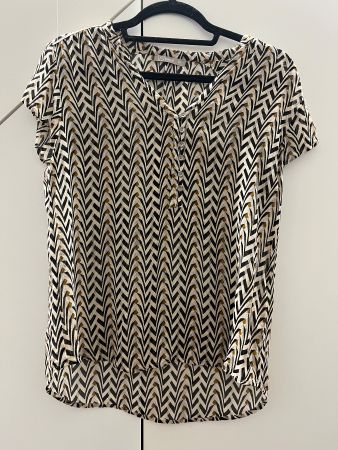 Sommerliche Bluse mit Muster, Grösse XS