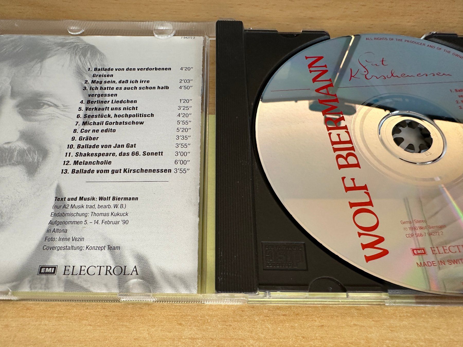 CD: Wolf Biermann - Gut Kirschenessen – Usato da Rikon im Tösstal venduto da Alpenmutz 2