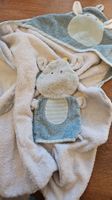 Baby Kapuzenbadetuch mit Waschhandschuh 