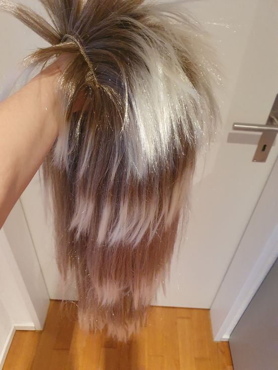 Vokuhila Perücke Blond – 80er Jahre Rockstar-Look Für Damen, Karneval, Halloween & 80s-Partys