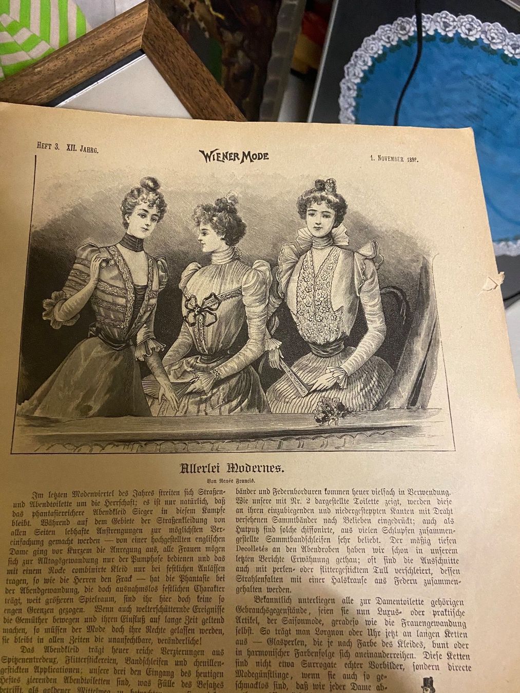 Zeitschriften & Magazine: wiener mode zeitschrift antik 1898 – Gebraucht aus Gipf-Oberfrick von Iberico 5