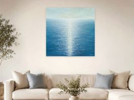 Modernes Acrylbild Meer 100 × 100 cm | Unikat