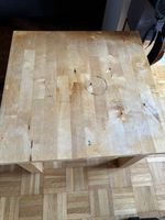 Holztisch massiv natur 60x60 cm 