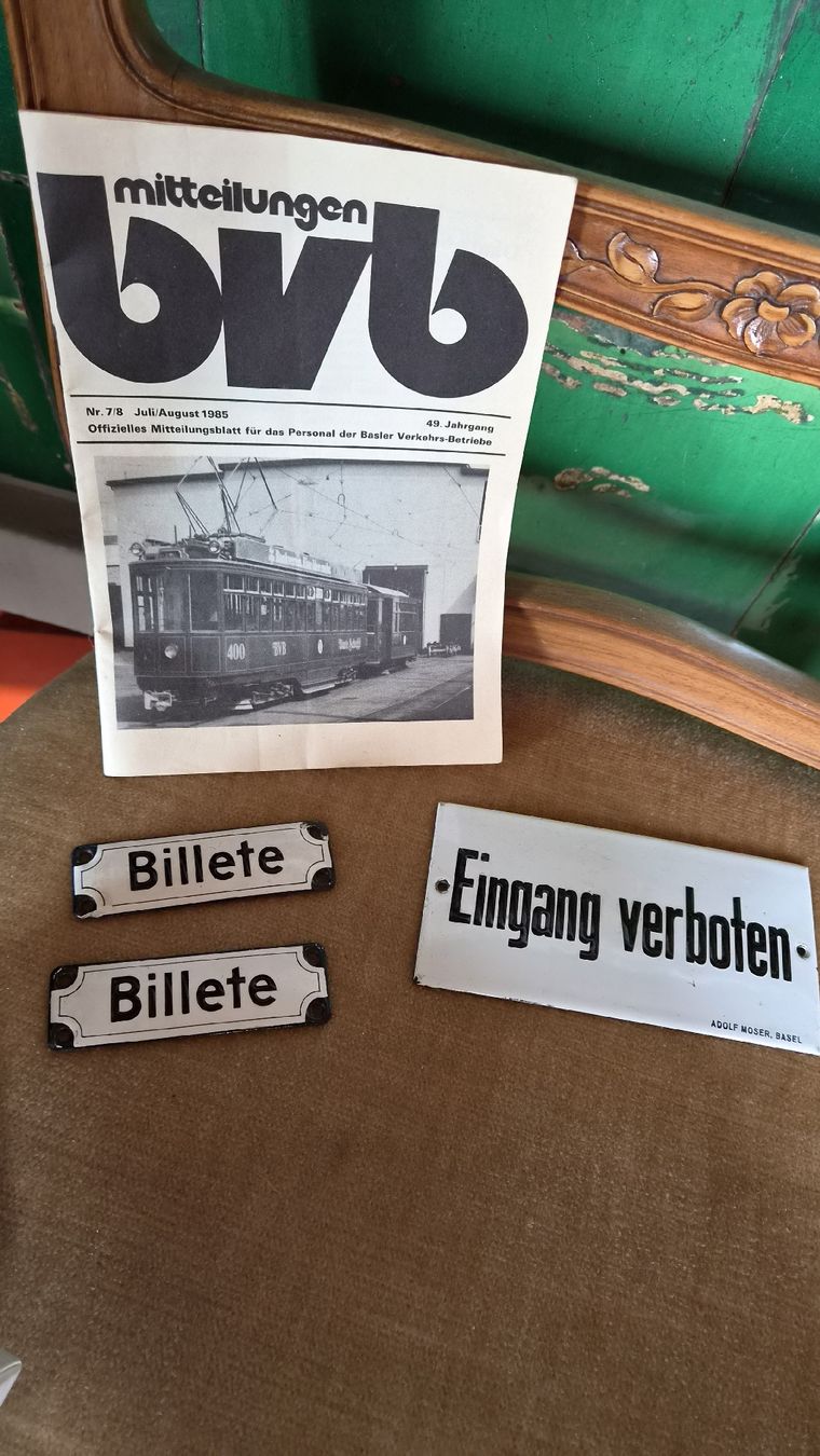 BVB Schilder: BVB Original emaille Schilder Basel – Gebraucht aus Kölliken von Upcycling-by-Mc-TAM