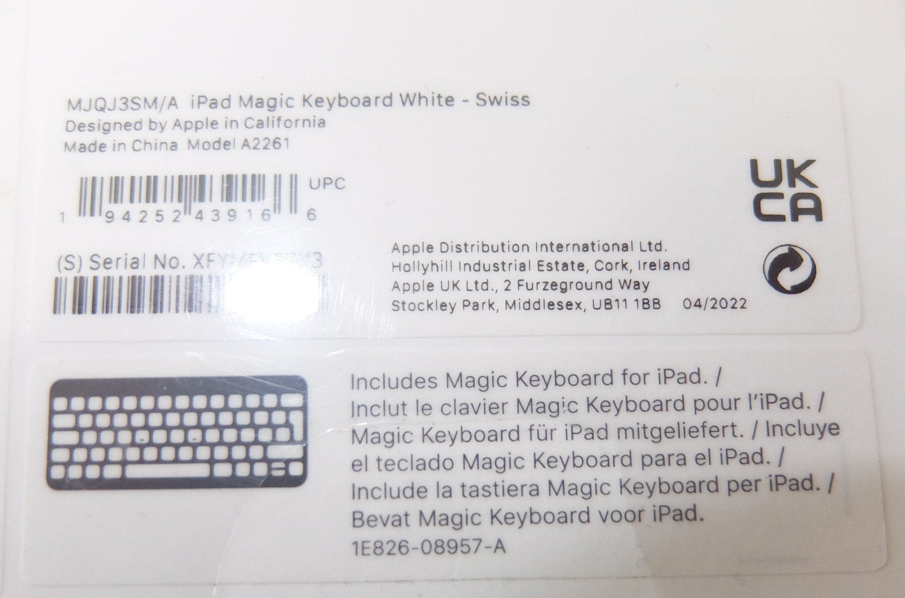 Apple Tastaturen: Apple Magic Keyboard model A2261 Weiss – Neu und originalverpackt aus Basel von Elektronik_Markt 5