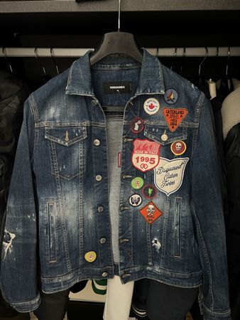 Dsquared2 Jeans Jacke mit Flicken, Top Zustand!