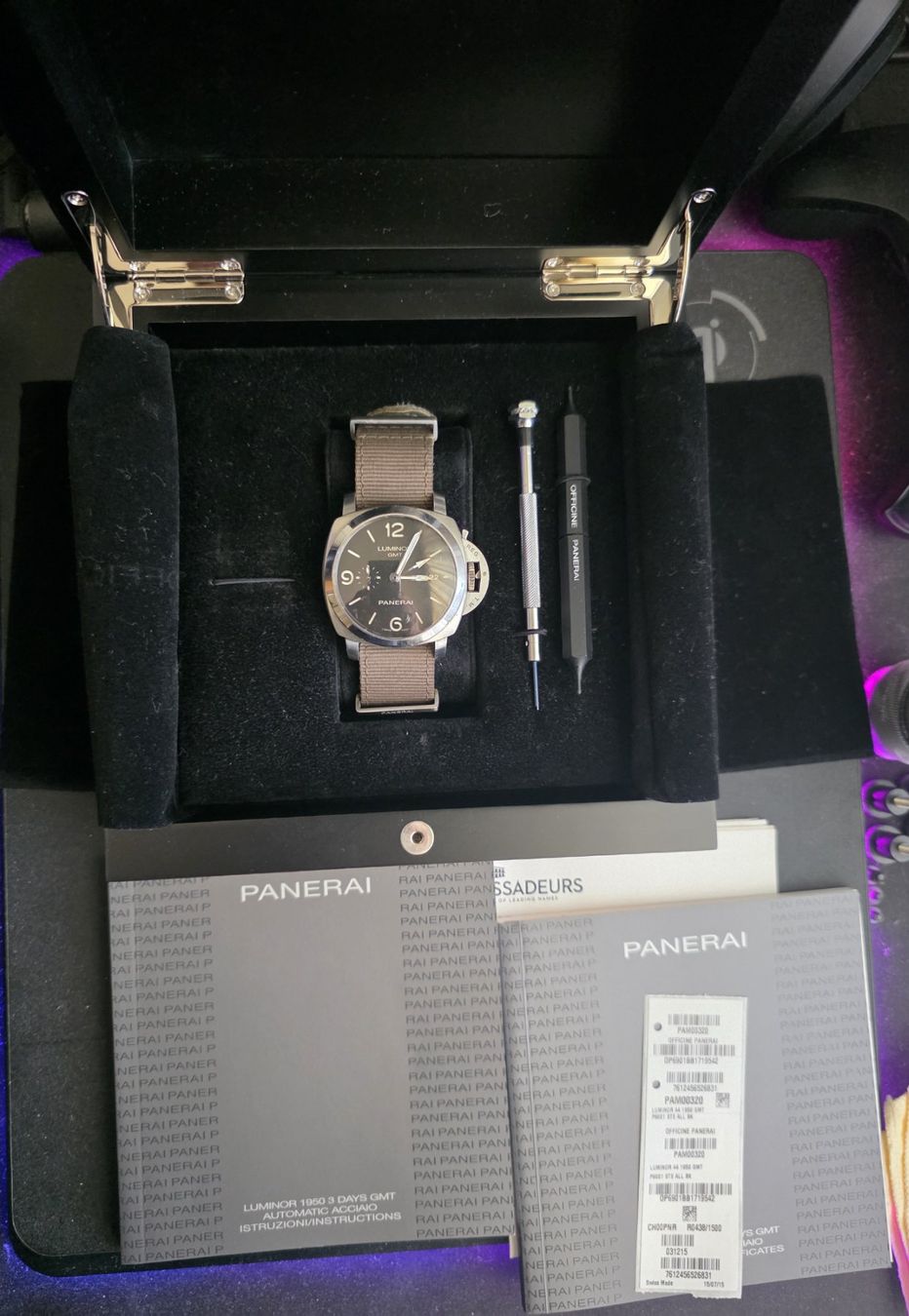 Panerai Orologi: Panerai, PAM00320 Luminor 1950 Automatic, Steel – Usato da Schaffhausen venduto da pun_jn7j 1