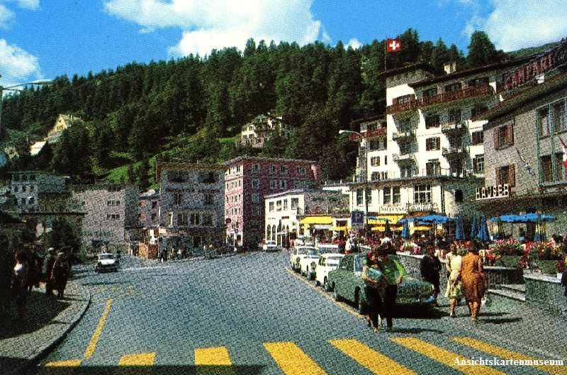 Cartoline postali: St. Moritz - Oldtimer Zentrum + c1970 – Usato da Emmenbrücke venduto da teestube
