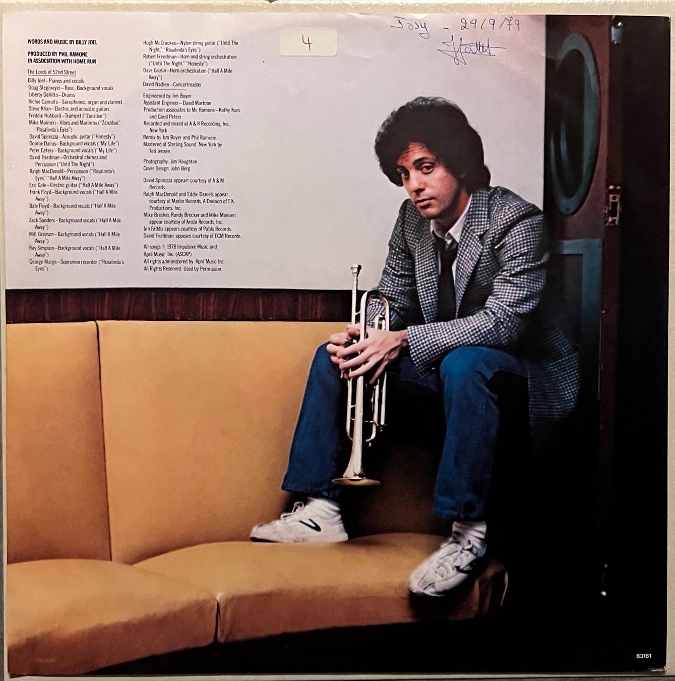 Schallplatten: BILLY JOËL - 52 nd STREET - 33 Tours – Gebraucht aus Bussigny von vinyl-pas-cher 5