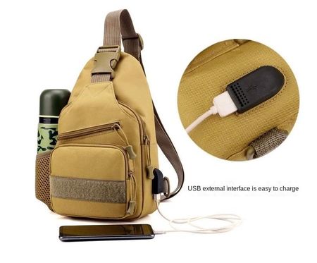 Multifunktionale Umhängetasche mit USB / Sac à bandoulière