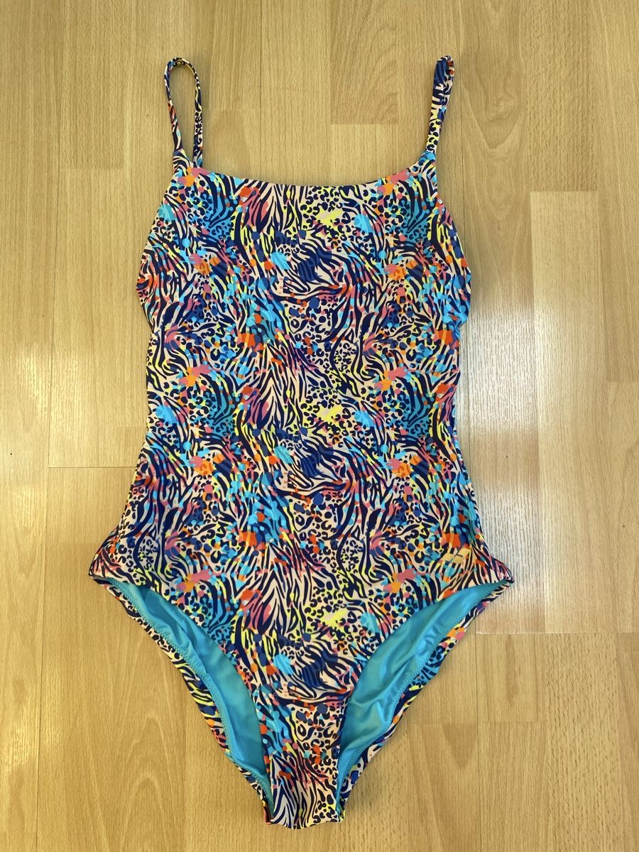 Marie Jo Costumi da bagno & Bikini: Badeanzug Blau/Tierdruck Muster Grösse 36/38 – Nuovo (secondo la descrizione) da Buochs venduto da H16