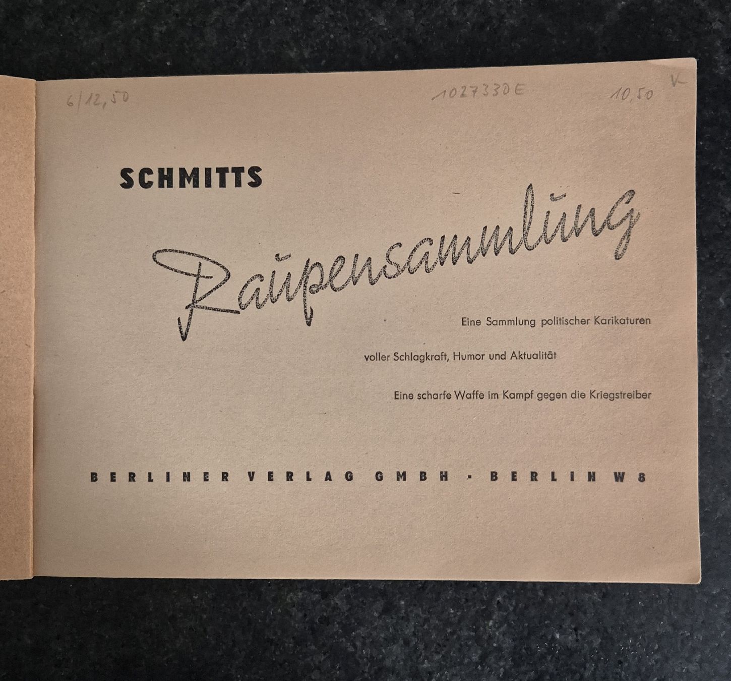 Libri: Schmitt's Raupensammlung von 1951 – Usato da Wettingen venduto da ros_s7sq 2
