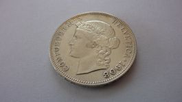 Uralter Fünfliber 1908 , sehr schön+