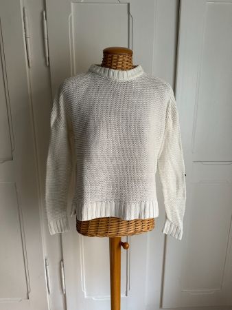 MANGO - Strickpullover weiss S
