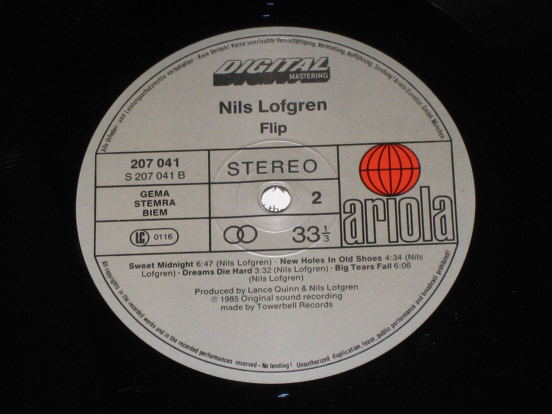 Dischi in vinile: LP - NILS LOFGREN - FLIP – Usato da Steckborn venduto da Quo7 2