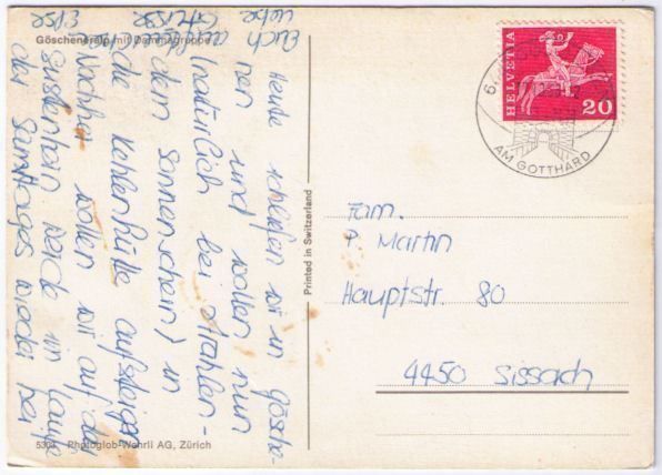 Cartes postales: Göschenen mit Dammagruppe – D'occasion à Binningen par Mountainrider 1