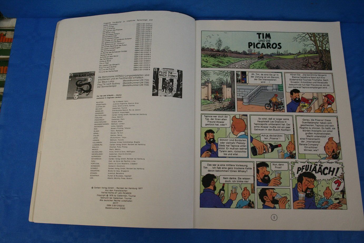 Comics: Tim und Struppi - Tim und die Picaros – Gebraucht aus Wettingen von zibi137 1