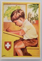 Bundesfeierpostkarte Nr.51I -25Rp.-1930- Knabe auf Schulbank