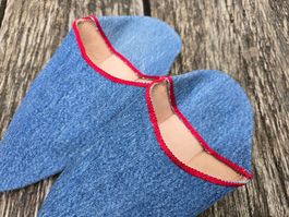 Babouches: Stoff Jeans (37)-Sale