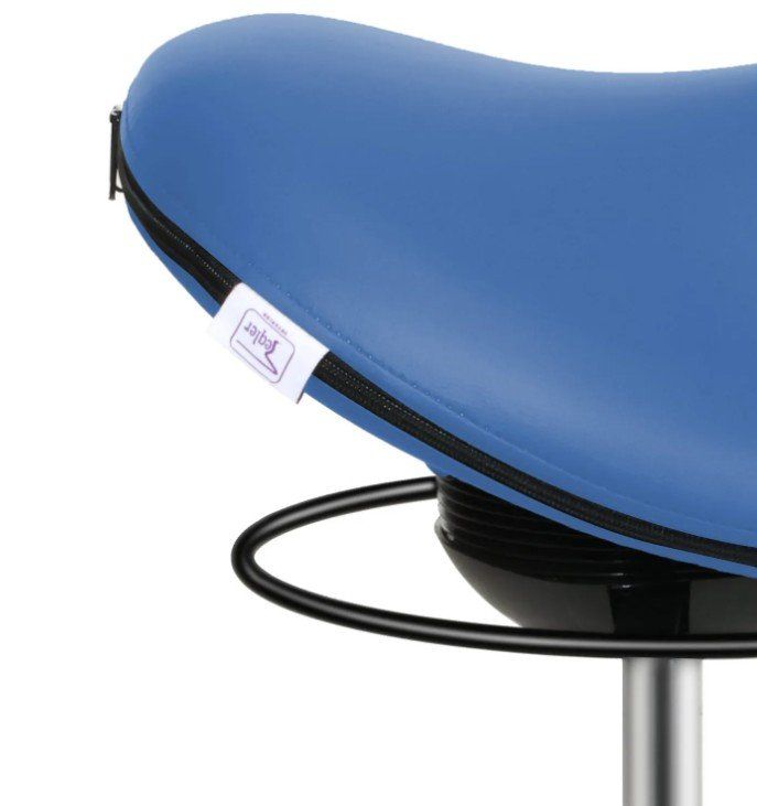 Hocker: Comfort-Sattelhocker BLAU mit Swing-Mechanismus – Neu und originalverpackt aus Schaffhausen von Praxis-Nova 6